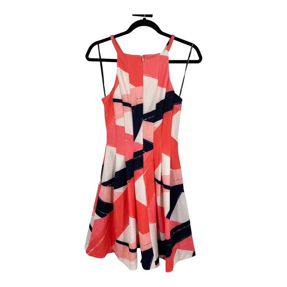 Vince Camuto dress brushstroke print fit & flare size 4 - Picture 5 of 8